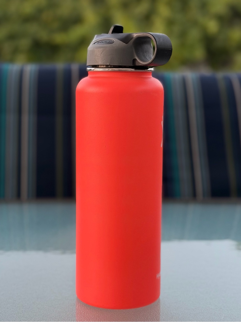 Bright Orange Hydro Flask Wide Mouth Stainless Steel Water Bottle, 40 Oz./1.18 L - Picture 2 of 10